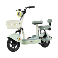 台铃电动自行车[国家补贴]小锦鲤50公里长续航电动车铅酸电池48V13Ah电瓶车新国标碧波绿