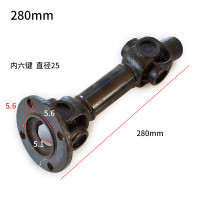 宰搂小装载机铲车泵轴齿轮泵连接轴传动轴明宇铲车配件大全 圆盘280mm