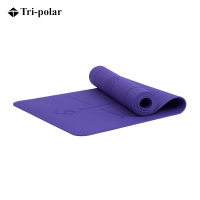 三极户外(Tri-Polar) TP1508 183*61*0.6CM 体位线TPE健身瑜伽垫 (计价单位:个) 黑色