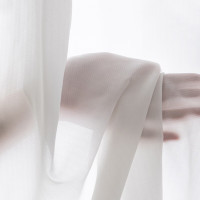 汉司家纺 HANSI-90 1m*0.25 简约现代纯色遮光 纱帘 1.00 米/个 (计价单位:个) 白色