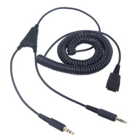 科特尔得龙(CALLTEL) TG-V01 3.5mm双插转QD 连接线 1.00 个/根 (计价单位:根) 黑色