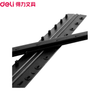 得力(deli) 3830 10孔17.5mm 100支/盒 装订夹条 (计价单位:盒) 黑色