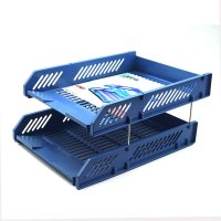 欧标(MATE-1ST) B2792 260*388mm 塑料 两层 文件盘 (计价单位:个) 蓝色