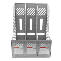 欧标(MATE-1ST) B2784 338*259*315mm 塑料 三联 文件框 (计价单位:个) 灰色