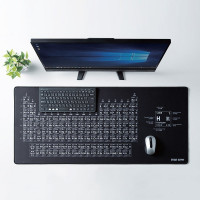 山业(SANWA) MPD-C5C 化学元素周期表 大尺寸900*400 鼠标垫 (计价单位:个) 黑