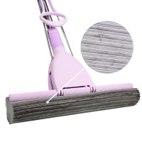 妙洁(MIAOJIE) 巨易吸 宽35cm 送替换头 胶棉拖把 (计价单位:把) 紫色