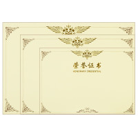 得力(deli) 3231 8K 荣誉证书内芯 50.00 个/包 (计价单位:包)色