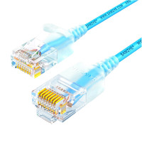 山泽(SAMZHE) SZL-9050 超六类网线细线CAT6A类无氧铜网线 5.00 米/根 (计价单位:根) 蓝色