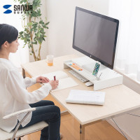 山业(SANWA) MR-C1W 显示器增高架 (计价单位:个) 白色