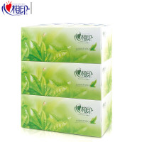 心相印(Mind Act Upon Mind) H200 茶语系列 2层200抽/包 面巾纸抽纸 3.00 包/提 (计