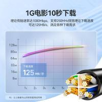 山泽(SAMZHE) WD6015 六类网线 1.50 米/根 (计价单位:根) 黑色