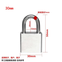 晨潞电子 CLU-G304-30mm 不锈钢锁 (计价单位:个) 银色