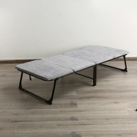 三极户外(Tri-Polar) TP1065 190*80*35cm 钢管+木板+灯芯棉 浅灰 折叠床 (计价单位:把)