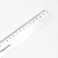 欧标(MATE-1ST) B2482 30cm 塑料 直尺 (计价单位:把) 透明