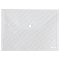 齐心(COMIX) C330 A4 透明按扣 白色 文件袋 (计价单位:个) 白色