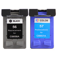 得印(befon) 56 57大容量 彩套装 打印量黑色600页彩色450页 适用惠普HP 4255 5652 5608 450 5150 5550 5551 墨盒 (计价单位: