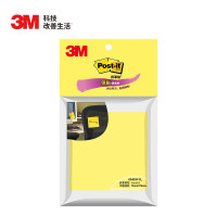 3M 654SN-YL报事贴便条纸狠贴系列荧光黄 便条纸 1.00 盒/本 (计价单位:本) 黄色