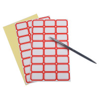 递乐 4625 37*25mm 60张/盒 口曲纸 (计价单位:盒) 红色