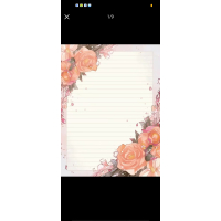 得力精美信纸稿纸A4大小环保印刷书写顺畅办公学习两用