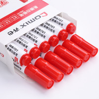 齐心COMIX无尘白板笔超细书写流畅防干-tip设计便携吸铁石小白板笔