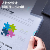 得力 deli 加厚牛津布文件袋A4双层设计大容量文件套商务办公文具必需品