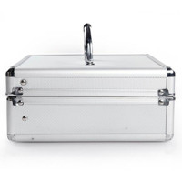 杰丽斯(JIELISI) 7102 20格 中号 便携式 铝合金 印章整理盒 (计价单位:个) 白色