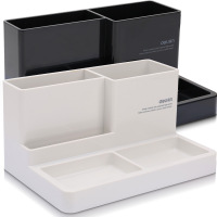 得力(deli)创意磁吸笔筒办公桌面收纳笔架现代简约多功能设计白领文具收纳神器