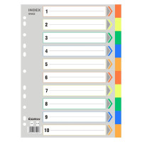 齐心(COMIX) IX902 PP 十色十级 10页/本 索引纸 1.00 箱/本 (计价单位:本) 多色