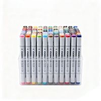 齐心(COMIX) ZYMK07-60 1.0-6.0mm 60色/套 大三角杆双头马克笔 60.00 支/套 (