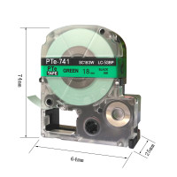 普贴PUTY耐用色带高速打印碳带12mm通用型持久防刮蹭设计适合多种打印机