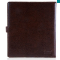 广博(GuangBo) GB16708 16K 120张/本 拼皮 插扣款 皮面 笔记本 (计价单位:本) 棕色