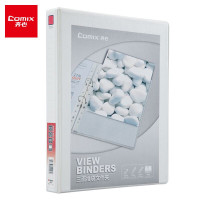 齐心(COMIX) A0212 A4 1.5寸2孔 美式三面插袋D型 档案夹 (计价单位:个) 白色