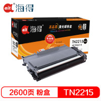 海得(ait) AIT-TN2215 专业版 适用机型:兄弟 2240D 2250DN 7360 7470D 打印量:2600页 粉盒 1.00 只/支 (计价单位:支) 黑