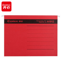 齐心(COMIX) A1812 A4 纸质 25个/包 红 易查找吊挂夹 25.00 个/包 (计价单位:包) 红
