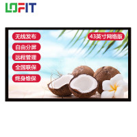 洛菲特 LFT43QX-H40C 43英寸 壁挂 广告机 (计价单位:台) 黑色