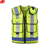 谋福 反光背心 多功能网眼反光马甲