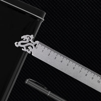 故宫文具 15cm 瑞兽金属子龙尺 (计价单位:把) 银色