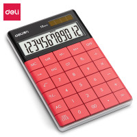 得力(deli) 1589 桌面型 双电源时尚 计算器 (计价单位:台) 红色