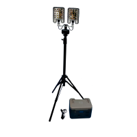 简鼎 JD6813 1000W IP65 DC18.5V LED便携升降灯 (计价单位:台) 黑色