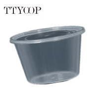 TTyoop SJ-Y450 450ML/只 450只/箱 一次性圆形加厚餐盒带盖 450.00 个/箱 (计价单位:箱