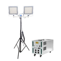 和齐顺(Hikesun) HQS-QX03GZ 24V 3000W IP65 LED 锂电池供电 移动抢修灯 (计价单位:台) 银色