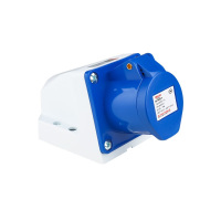 德力西 DEP2-123 32A 3芯 250V工业用明装插座 插座 (计价单位:个) 蓝色