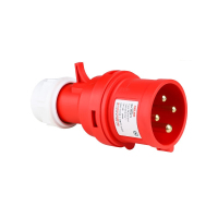 德力西 DEP2-0142 IP67 16A 4芯 415V工业用插头 插头 (计价单位:个) 红色
