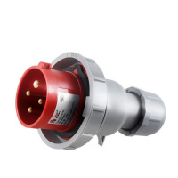 德力西 DEP2-0242 IP67 32A 4芯 415V工业用插头 插头 (计价单位:个) 红色