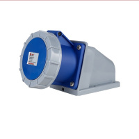 德力西 DEP2-1132 IP67 16A 3芯 250V工业明装插座 插座 (计价单位:个) 蓝色