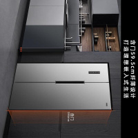 奥马(Homa) BCD-452WK 452L风冷无霜对开门 冰箱 (计价单位:台) 银色