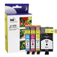 得印(befon) H-920XL 大容量 四色套装 打印量黑色1500页彩色750页 适用惠普HP 6000/6500/6500A/7500A/7000/7500 墨盒 (计价单