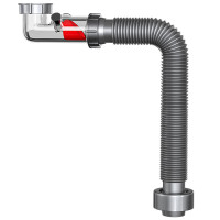 沐唯(muvi) 连接软管 波纹伸缩排水管道1m