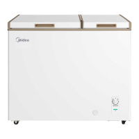 美的(Midea) BCD-202DKM(E) 202升 双顶开双温一级能效 省电低音卧式 冰柜 (计价单位:台) 白色