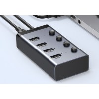 绿联 USB扩展器3.0分线器 一拖四口高速扩展坞 笔记本台式电脑接硬盘键鼠集线器HUB延长线拓展坞